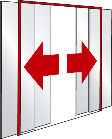 Teleskopska drsna vrata